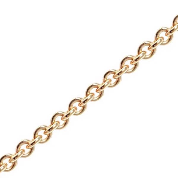 14 kt Rund Anker Guld armbånd fra BNH, 6,6 mm bred (tråd 2,0 mm) og 21 cm
